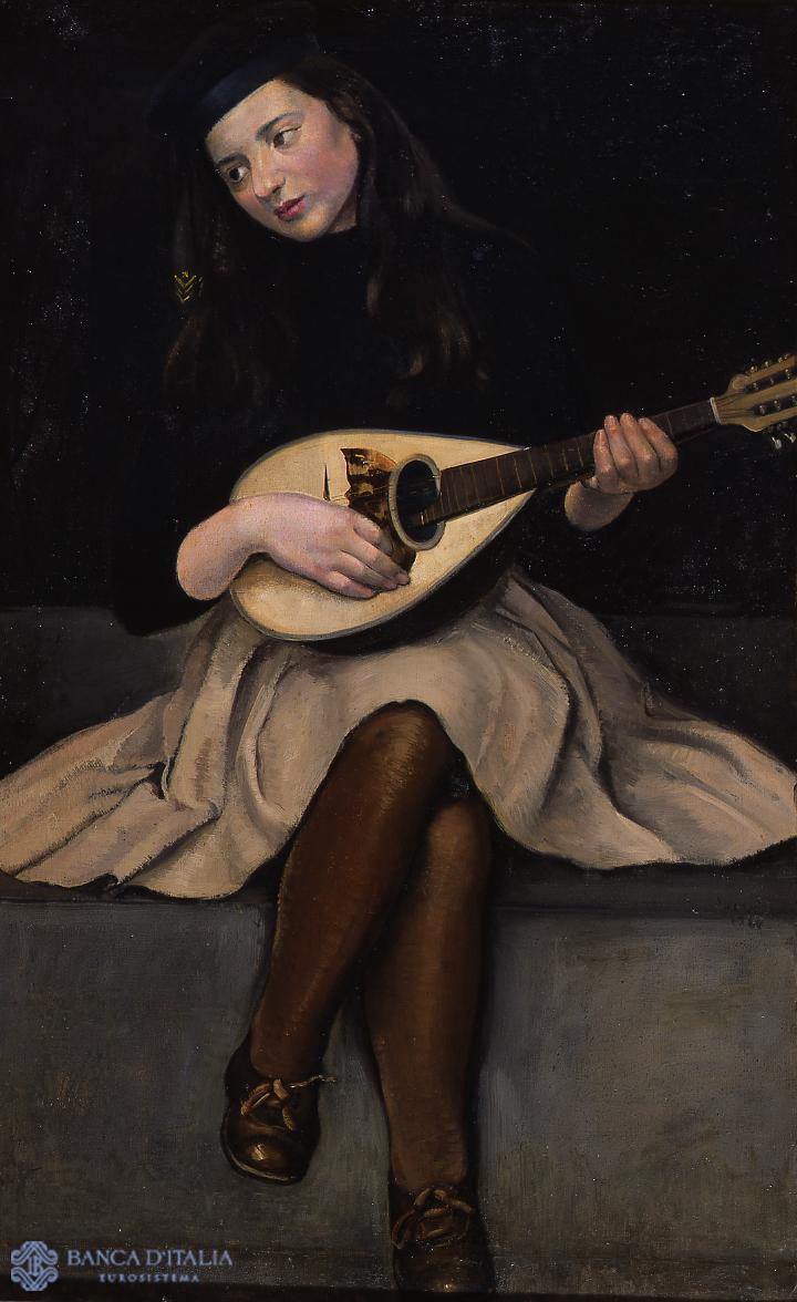 Ritratto di ragazza con mandolino