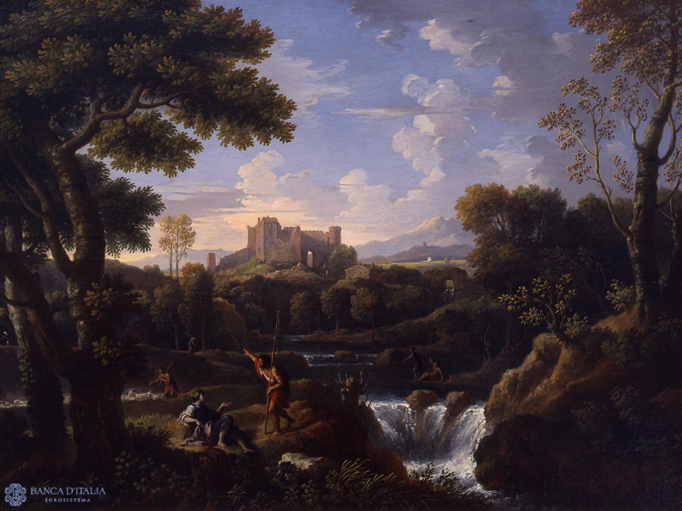 River Landscape with Castle Ruins