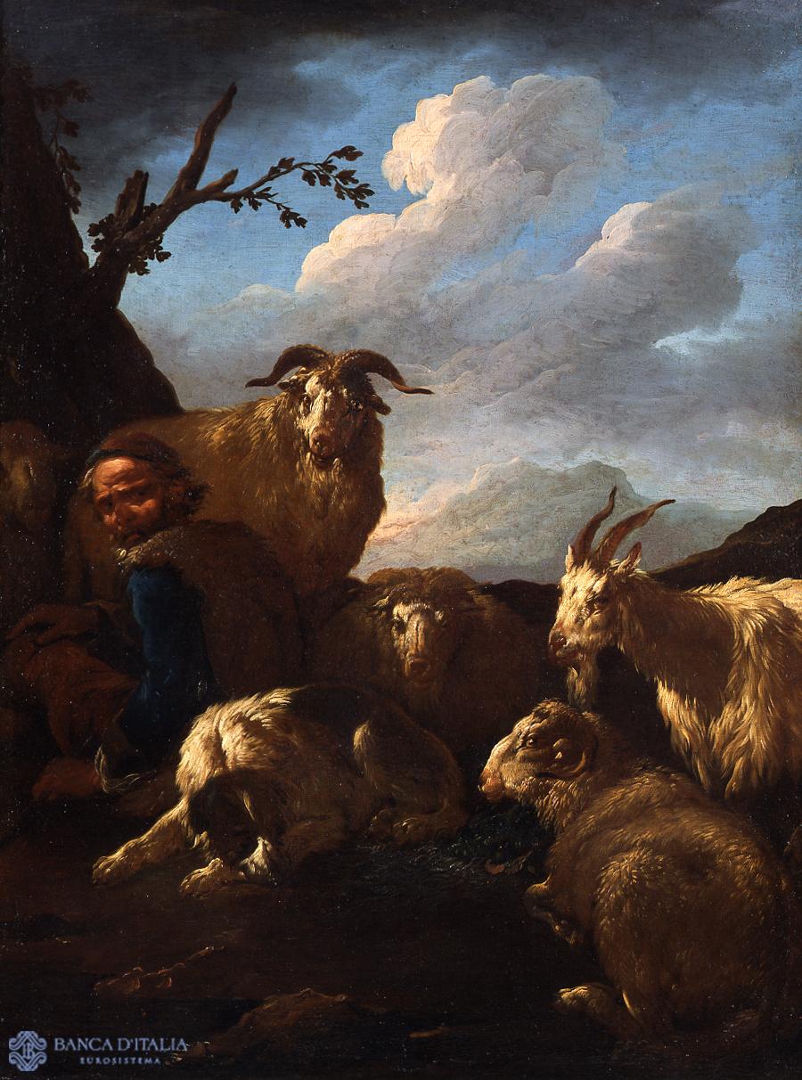 Shepherd with Animals
