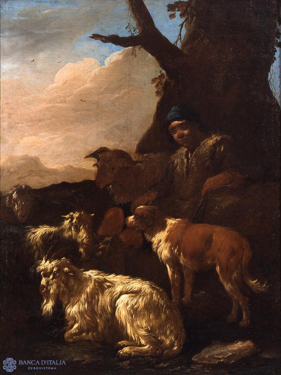 Shepherd with Animals